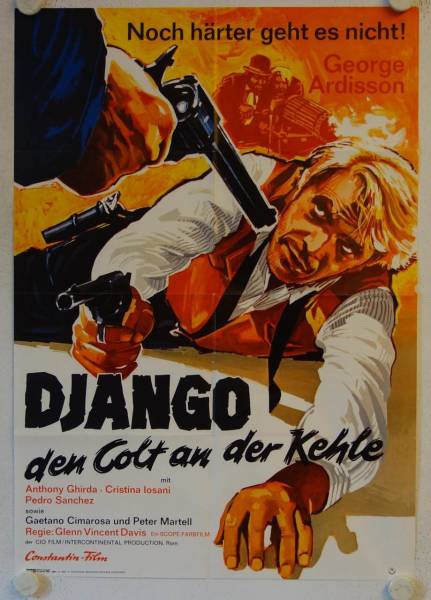 Django - den Colt an der Kehle originales deutsches Filmplakat